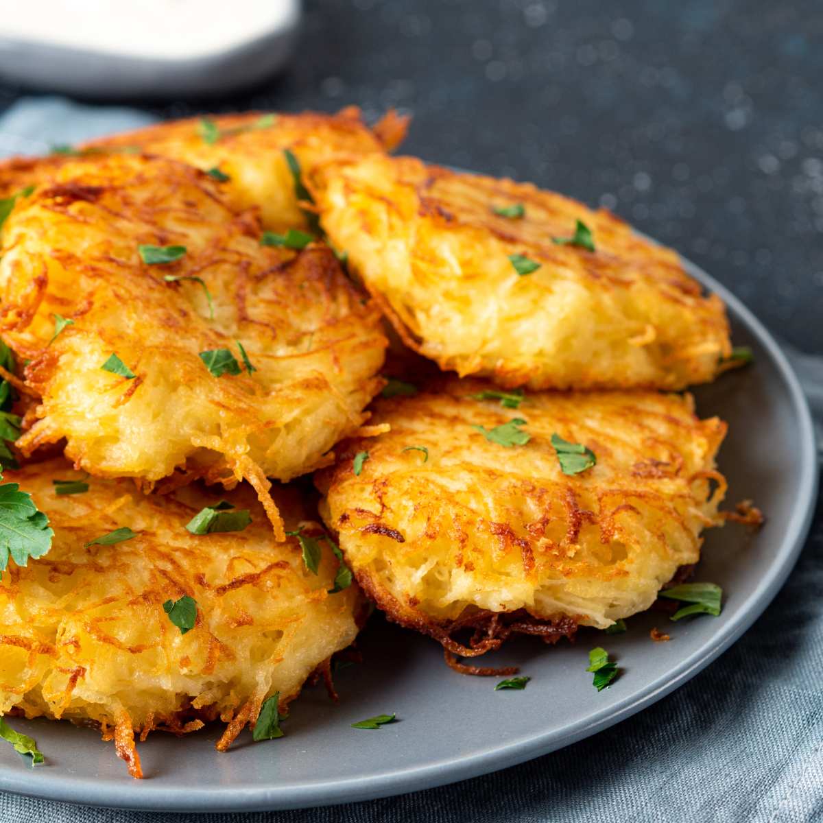  Hash Browns on a Plate